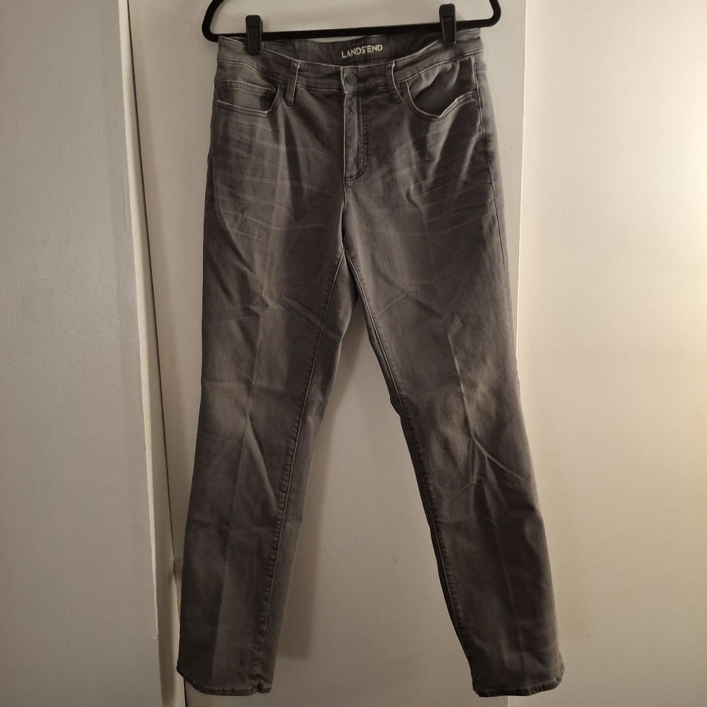Lands' End Women's Charcoal Denim Pants